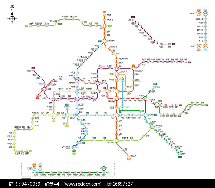 广州地铁图概览，城市脉络与交通发展的融合之美